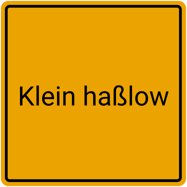 Meldebestätigung Klein Haßlow